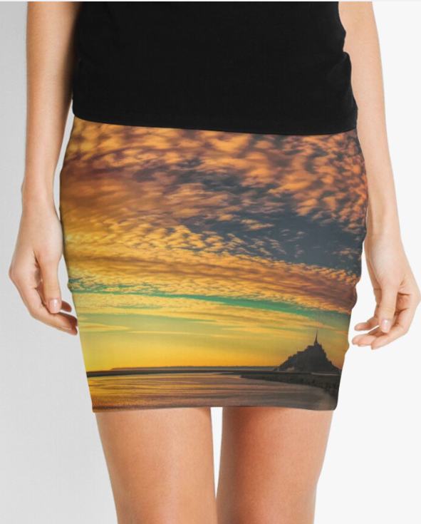 mini skirt - "Breathtaking Sunset"