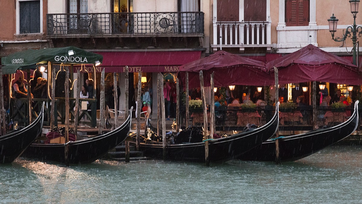 Rainy Day on the Grand Canal - Venice, France