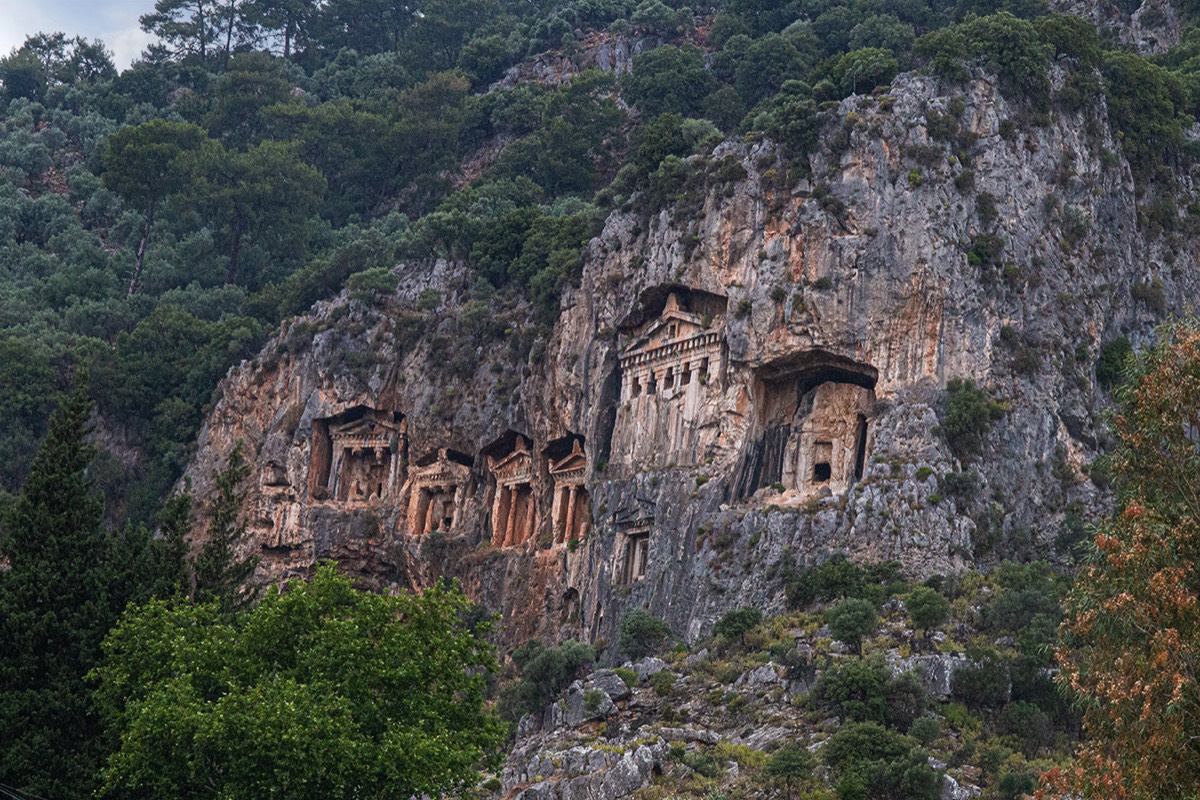 Rock Tombs-Daylan River, Turkey