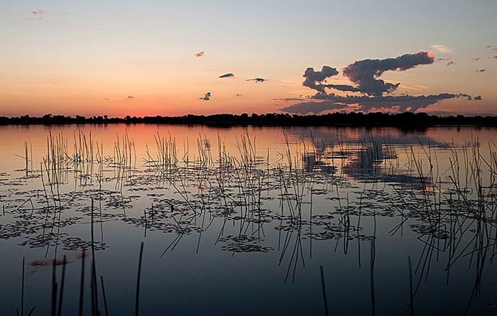 Sunset on the Delta - Botswana