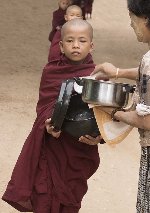 Receiving Breakfast - Myanmar
