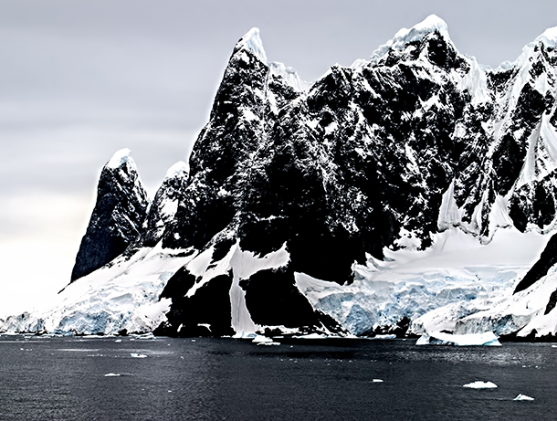 Dusted Mountains - Antarctic