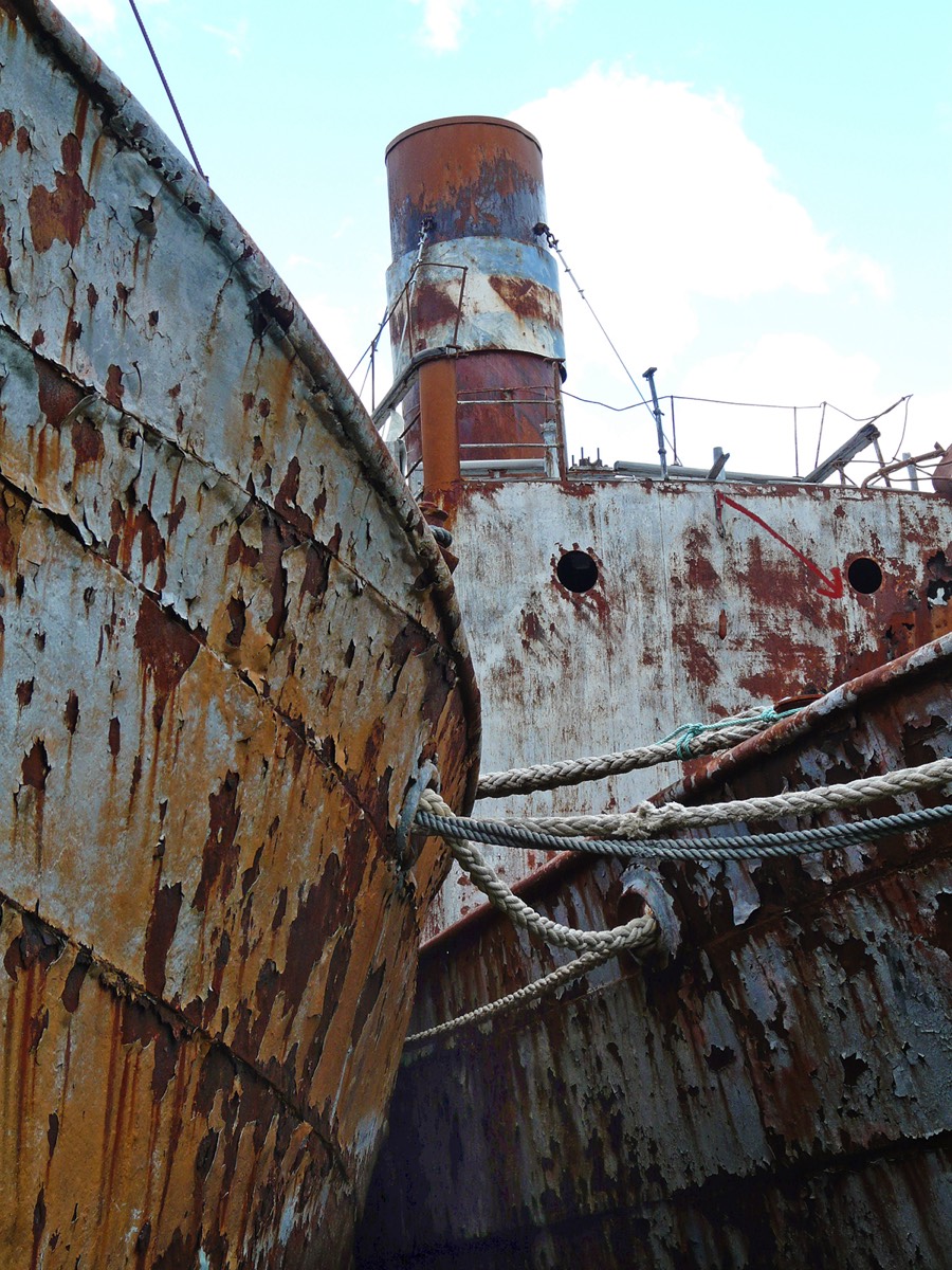 Rusted Out - old whaling boats at Grytviken, South Georgia