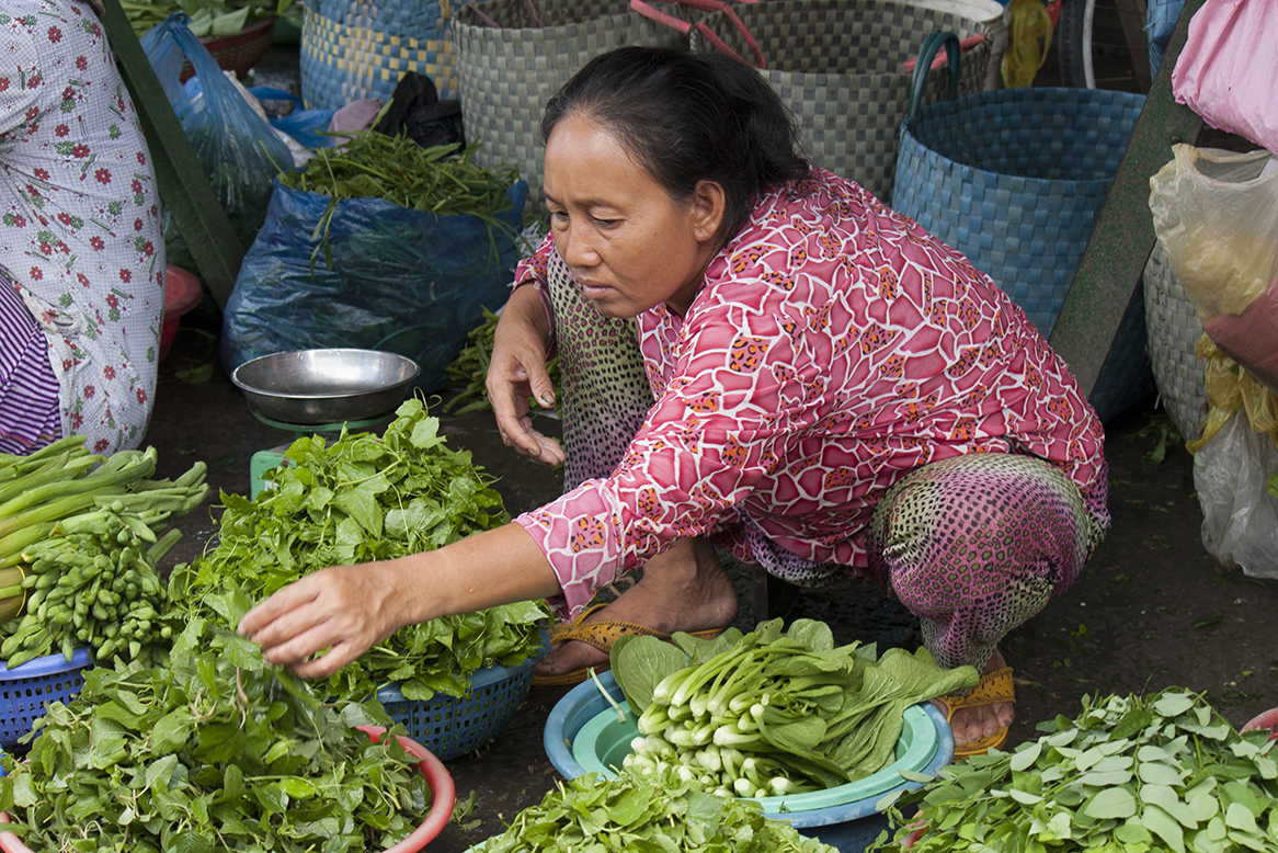 Market at Ca Be, Vietnam