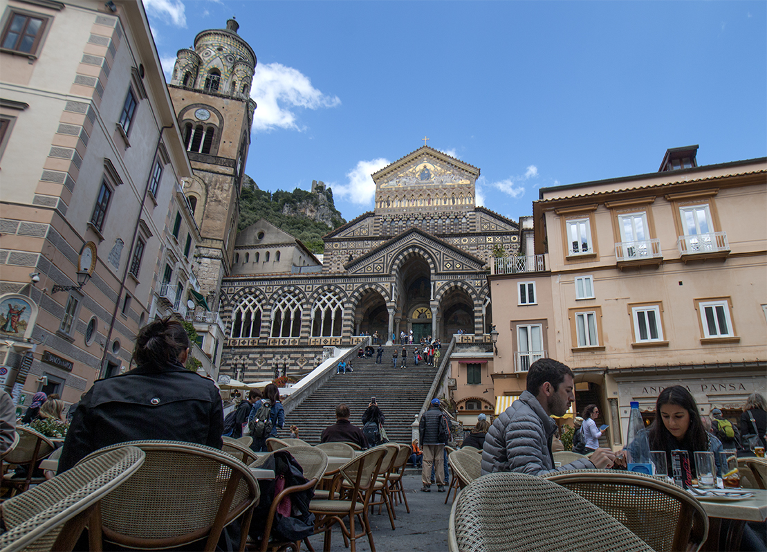 Cafe with a View - Amalfi Cathedral - Amalfi, Italy