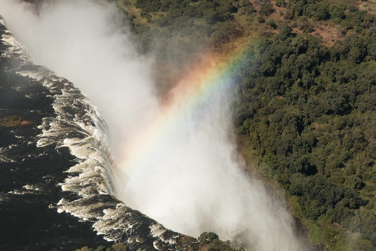 Mighty Victoria Falls in Zimbabwe
