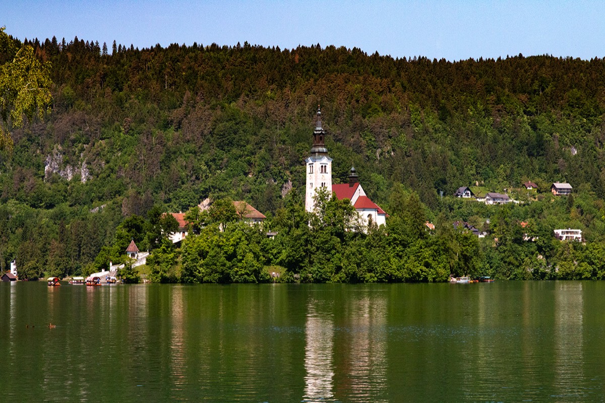 Picturesque - Bled Island on Lake Bled, Slovenia