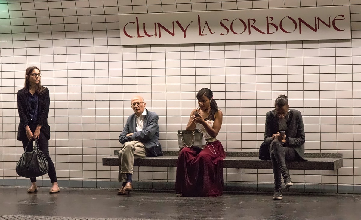 Waiting for the Metro - Paris, France