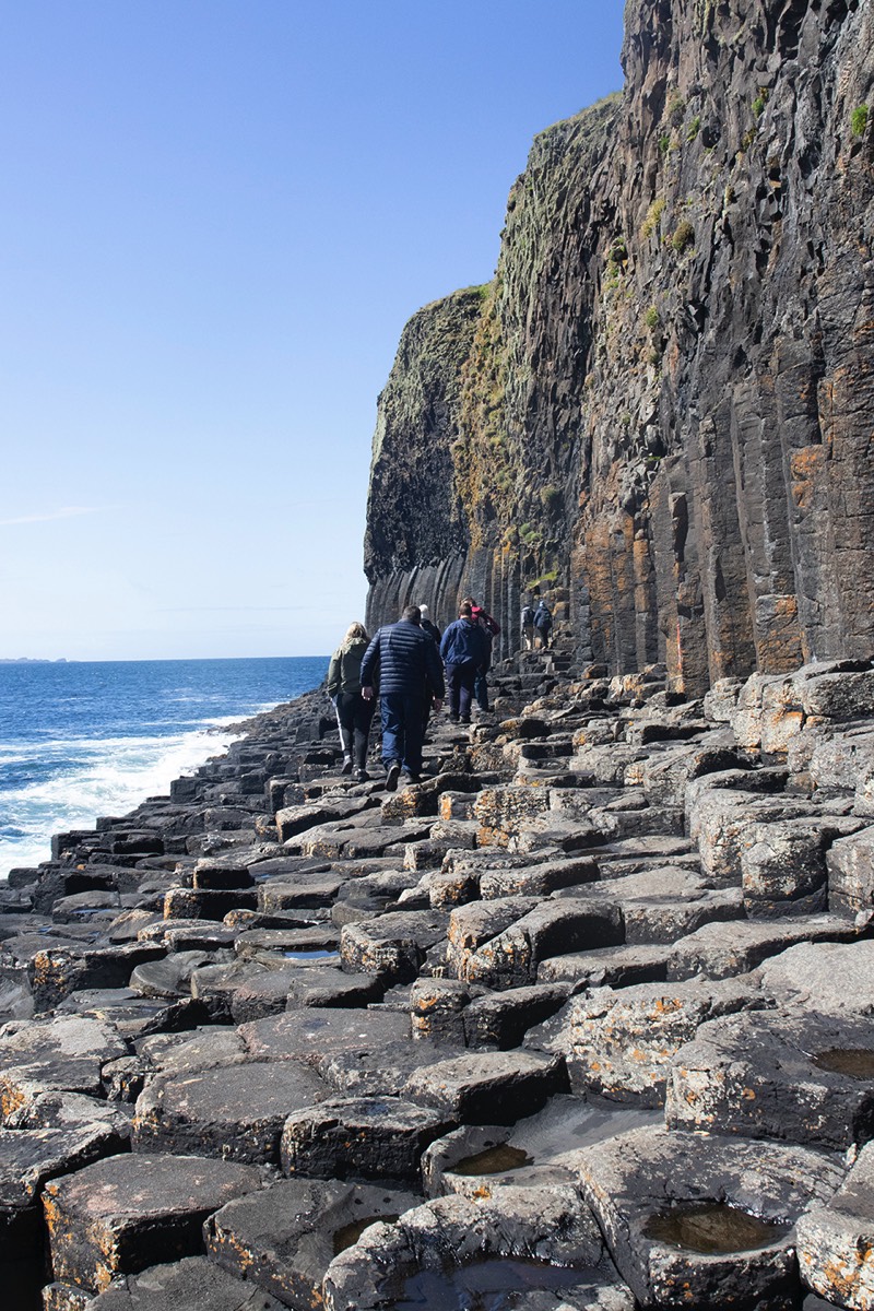 Rough Hiking - hiking out to Fingal Cave in Staffa, Scotland
