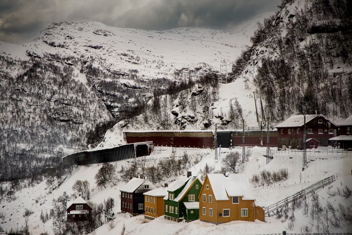 Train through Norway