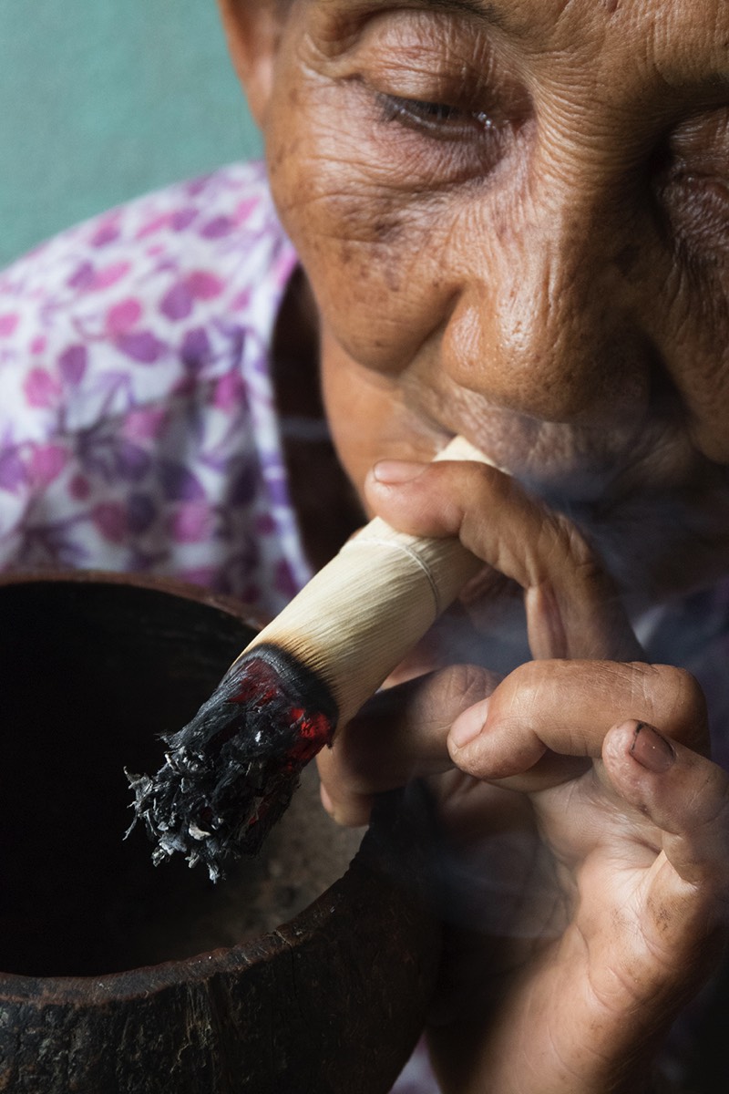 Smoking Cheroot - Myanmar