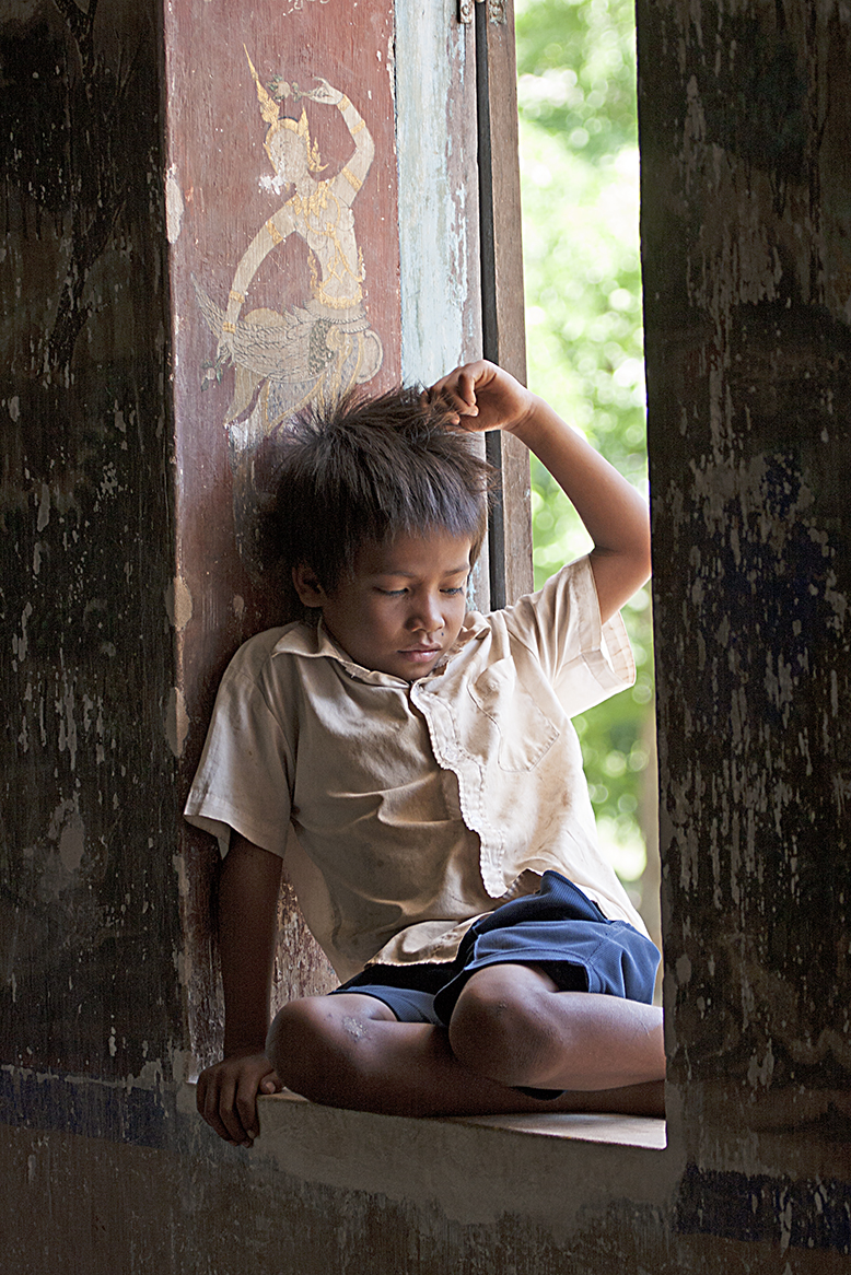 Boy in the Window - Cambodia