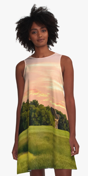 A-Line Dress - "Saskatchewan Prairie"