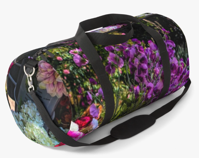 Duffle Bag - "Buckets of Flowers"