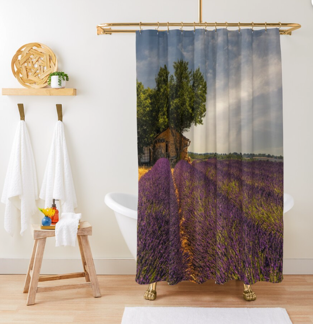 Shower Curtain - "Lavender Fields Forever"