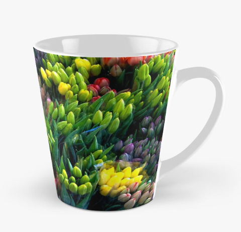 Tall Mug - "Bunches of Tulips"